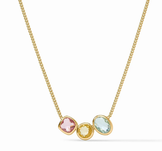 Kaleidoscope Delicate Necklace-Multi Stone
