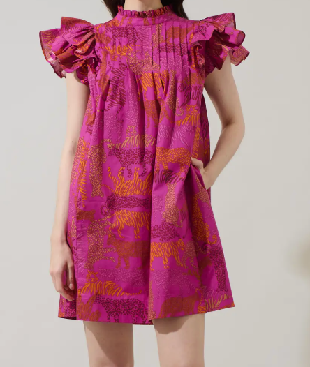 In the Jungle Lovel Shift Mini Dress