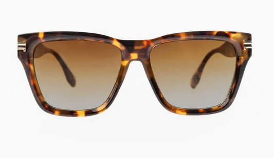 Jordan Polarized Sunglasses in Brown Tortoise