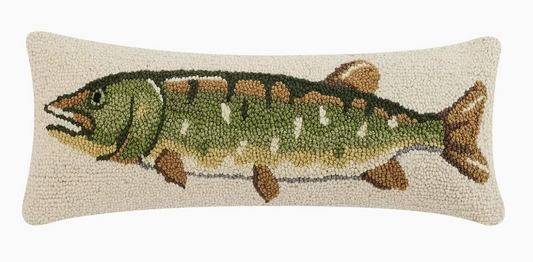 Northern Pike Fish Art Hook Pillow