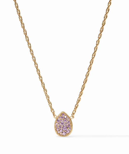 Pavé Teardrop Delicate Necklace