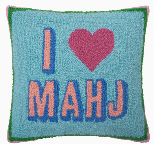 I Love Mahj Hook Pillow