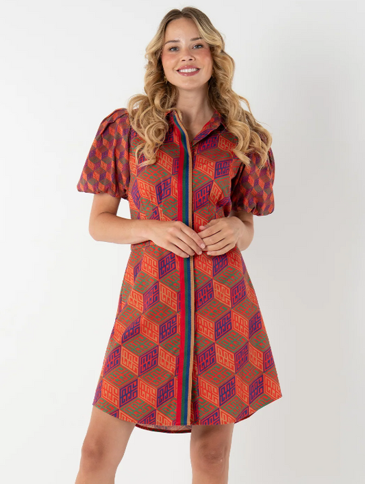 Britt Dress-Vintage Monogram
