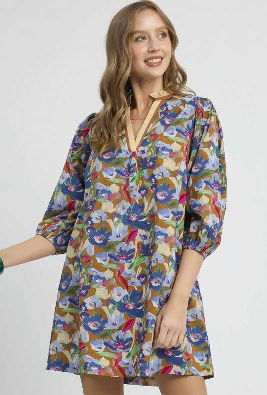 Brown Mix Dress