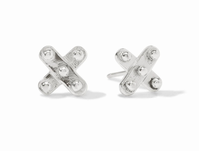 SoHo Demi X Stud-Silver