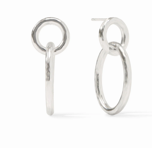 Catalina Link Earring-Silver