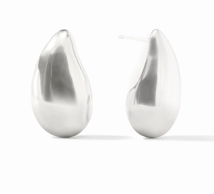 Wave Earring-Silver-M