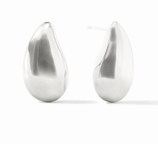 Wave Earring-Silver-M