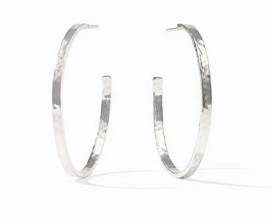 Crescent Hoop-Silver-XL