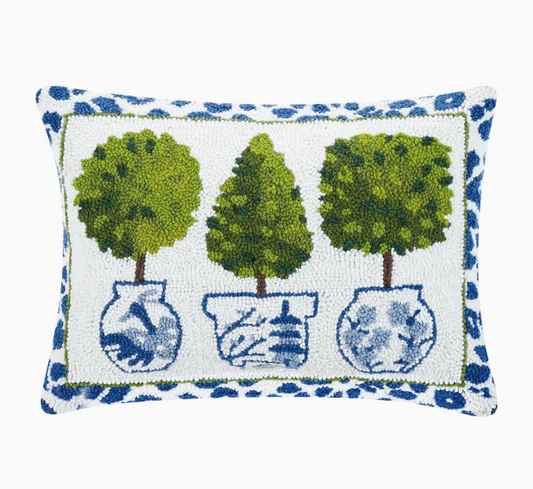 Leopard Print Topiary Hook Pillow