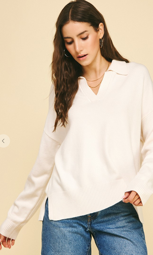 Basic Collar Knit Sweater