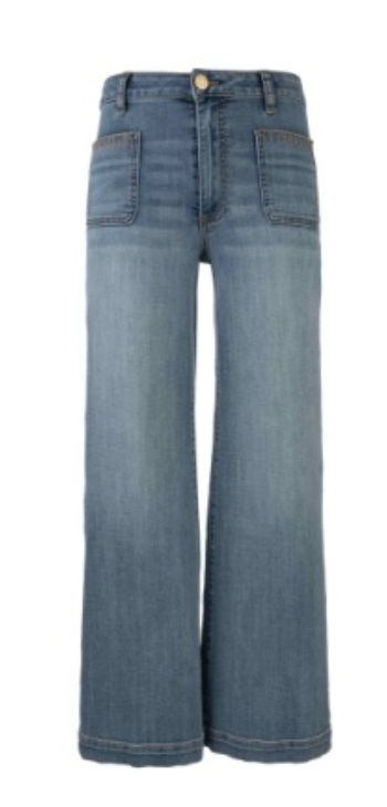 MEG HIGH RISE WIDE LEG Front Patch