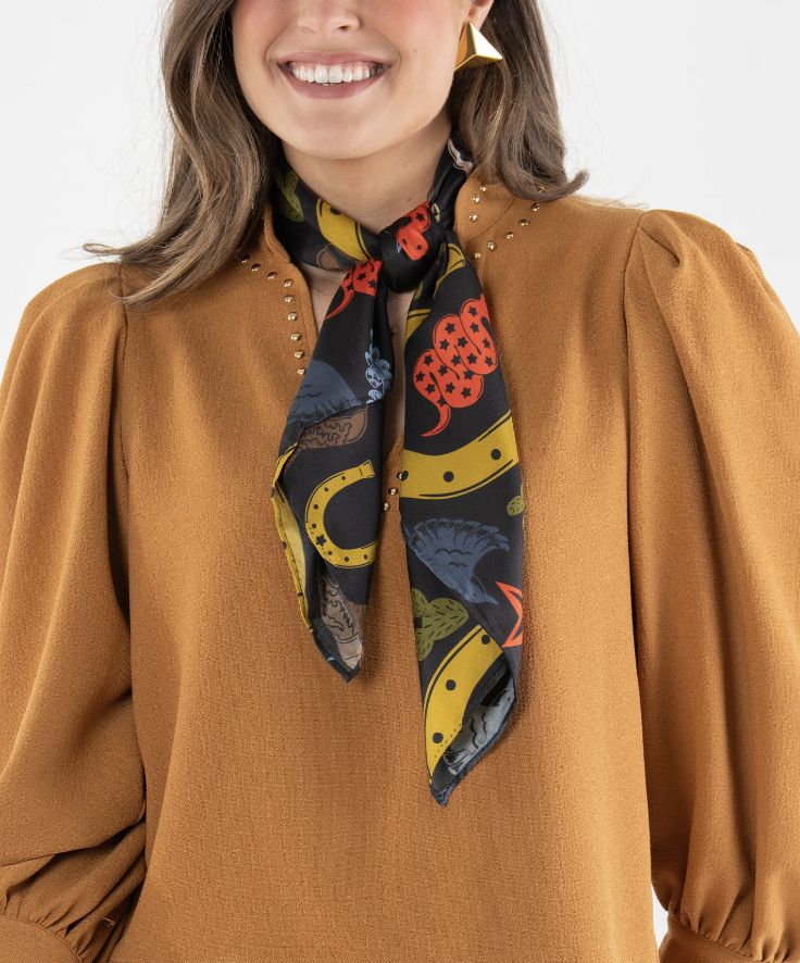 Silk Scarf-Lone Star