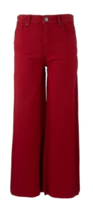 MEG HIGH RISE FAB AB WIDE LEG RAW HEM