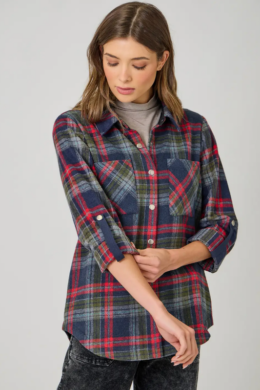 Plaid Shirt Jacket