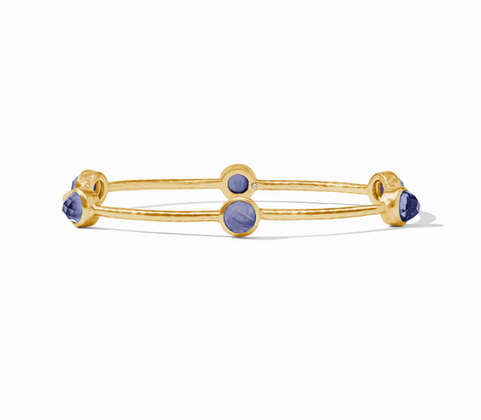 Milano Luxe Bangle - Iridescent Tanzanite Blue - M