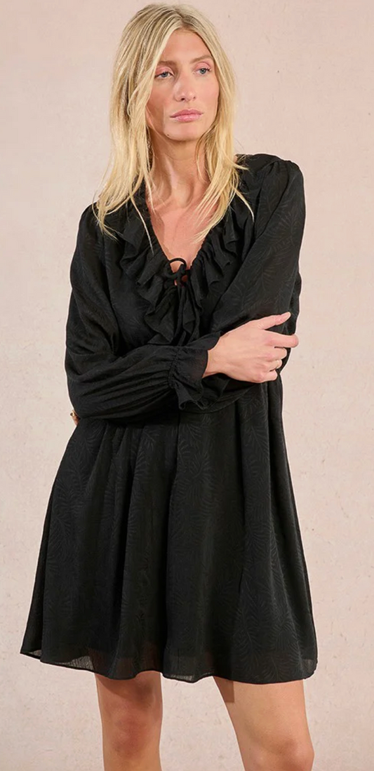 BLACK BLACK BLACK LADIES WOVEN DRESS