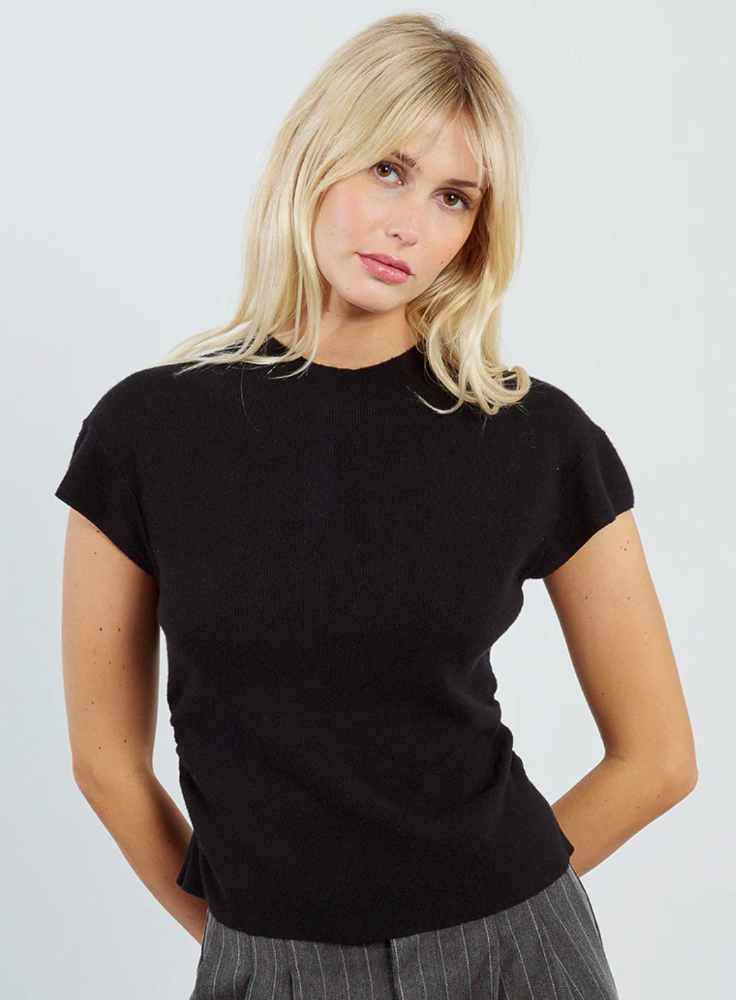 Young ladies Knitted Sweater- Black