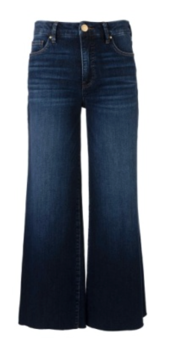 Meg High Rise Fab AB Wide Leg Raw Hem