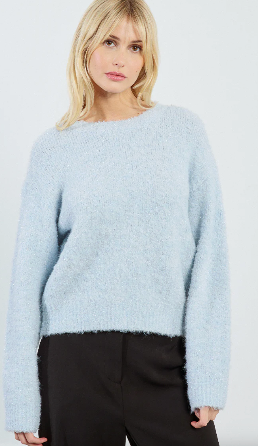 Young Ladies Knitted Sweater- Blue