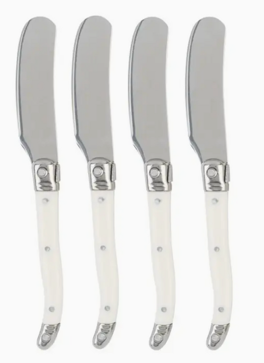 Laguiole 4-Piece Spreader Set with Faux Ivory Handles