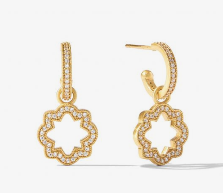 Odette Statement Hoop & Charm Earring