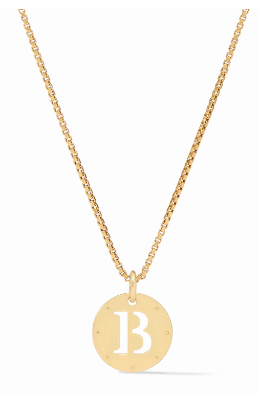 Monogram Delicate Necklace Gold - 'B'
