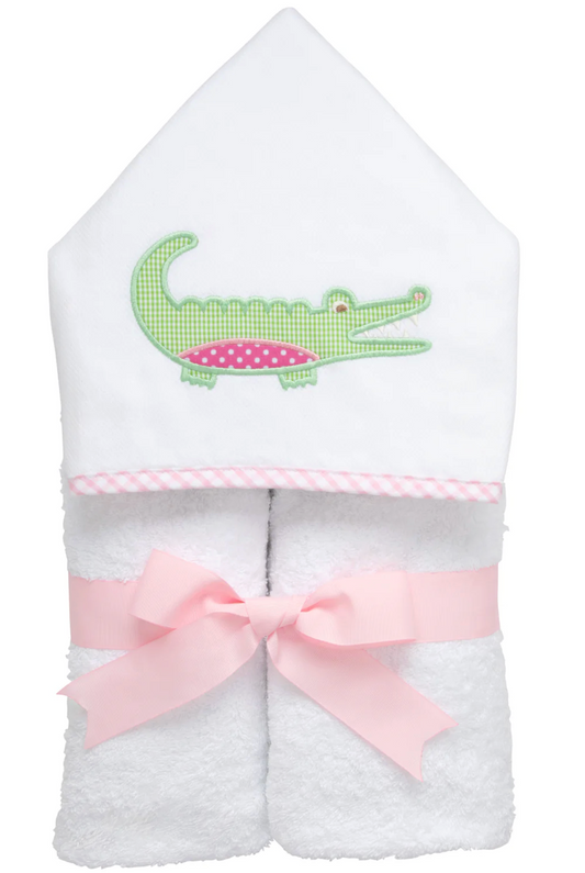 Alligator Everykid Towel, Pink