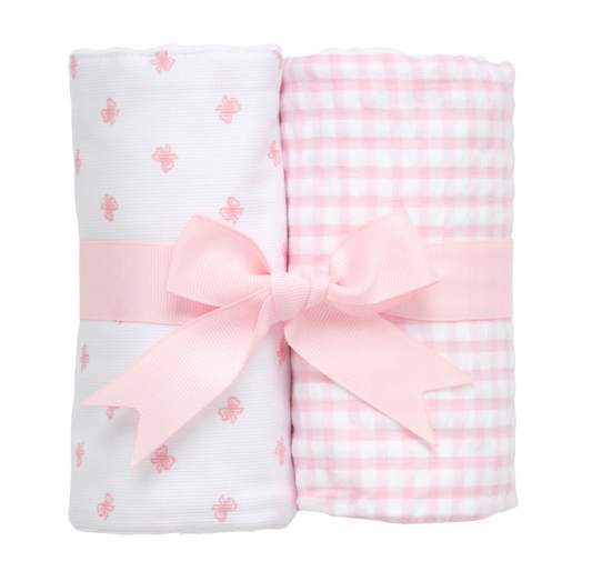Bow Set of Two Burps, Pink