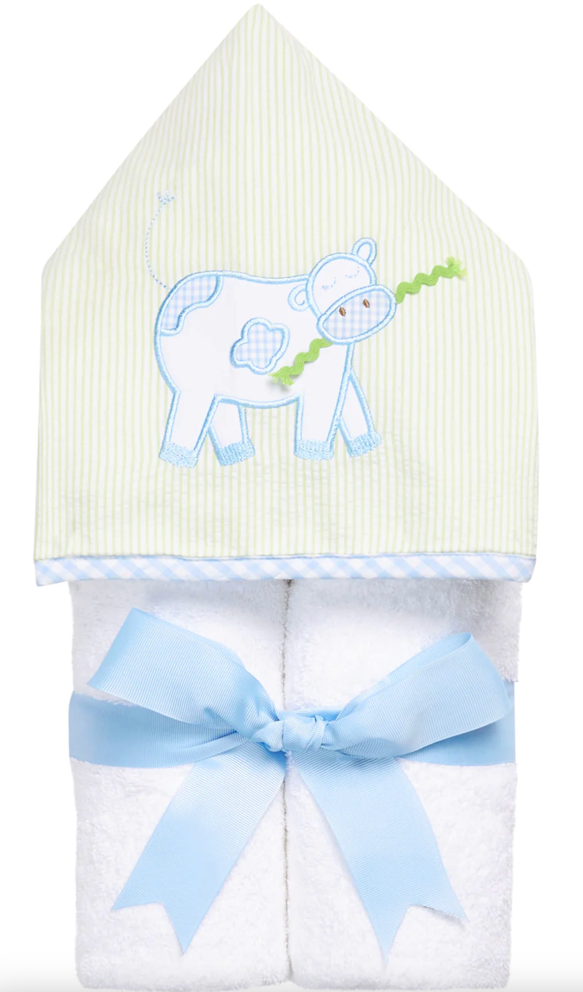 Cow Everykid Towel, Blue
