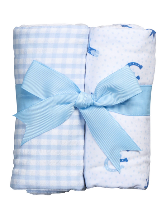 Cowboy Set of Two Burps, Blue