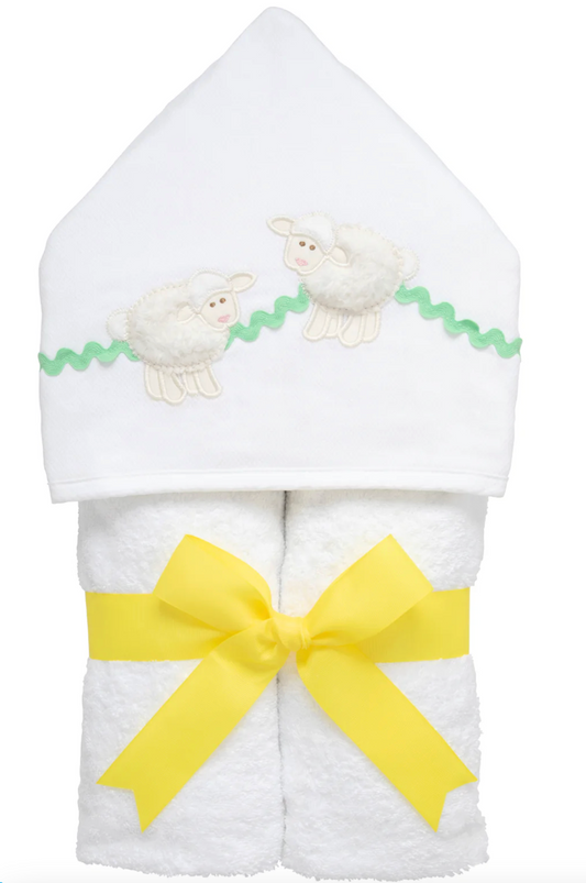 Lamb Everykid Towel, White