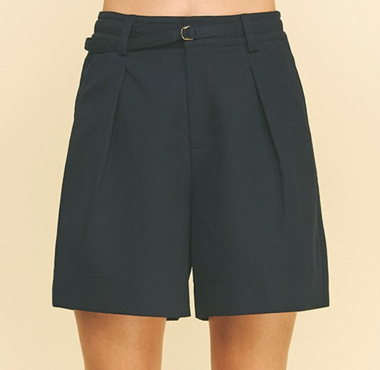 Midi Shorts With Belt