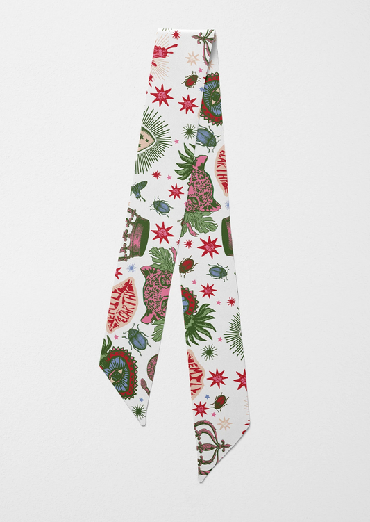 Hand-Stitched Silk Scarfette