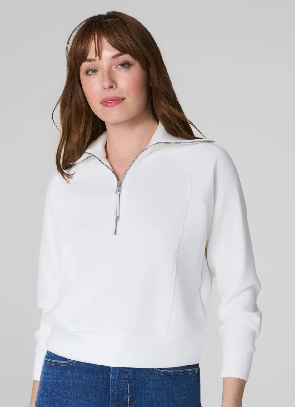 SPANX AirEssentials Half Zip- powder