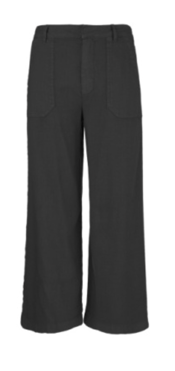 Topaz High Rise Wide Leg Pant- Charcoal