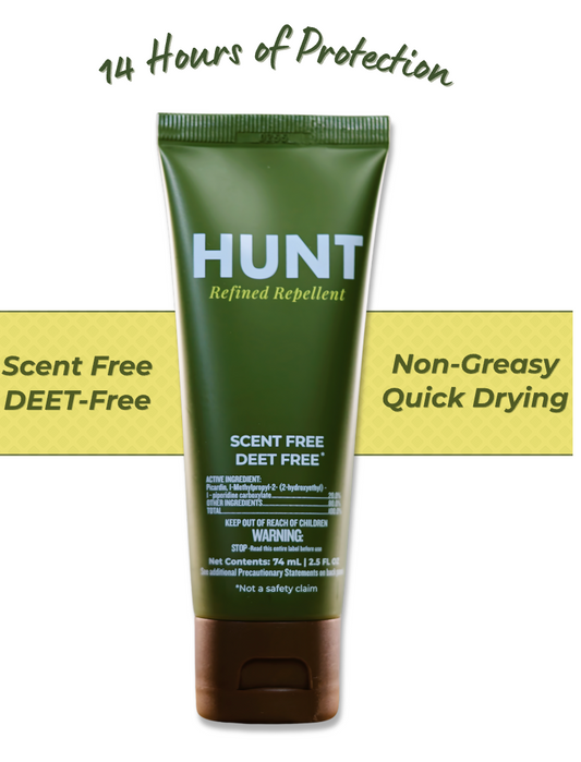 HUNT - Scent-Free, DEET-Free Insect Repellent Lotion