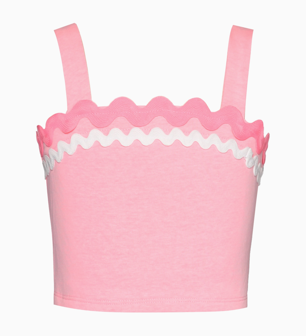 Rick Rack Trimmed Set- Pink