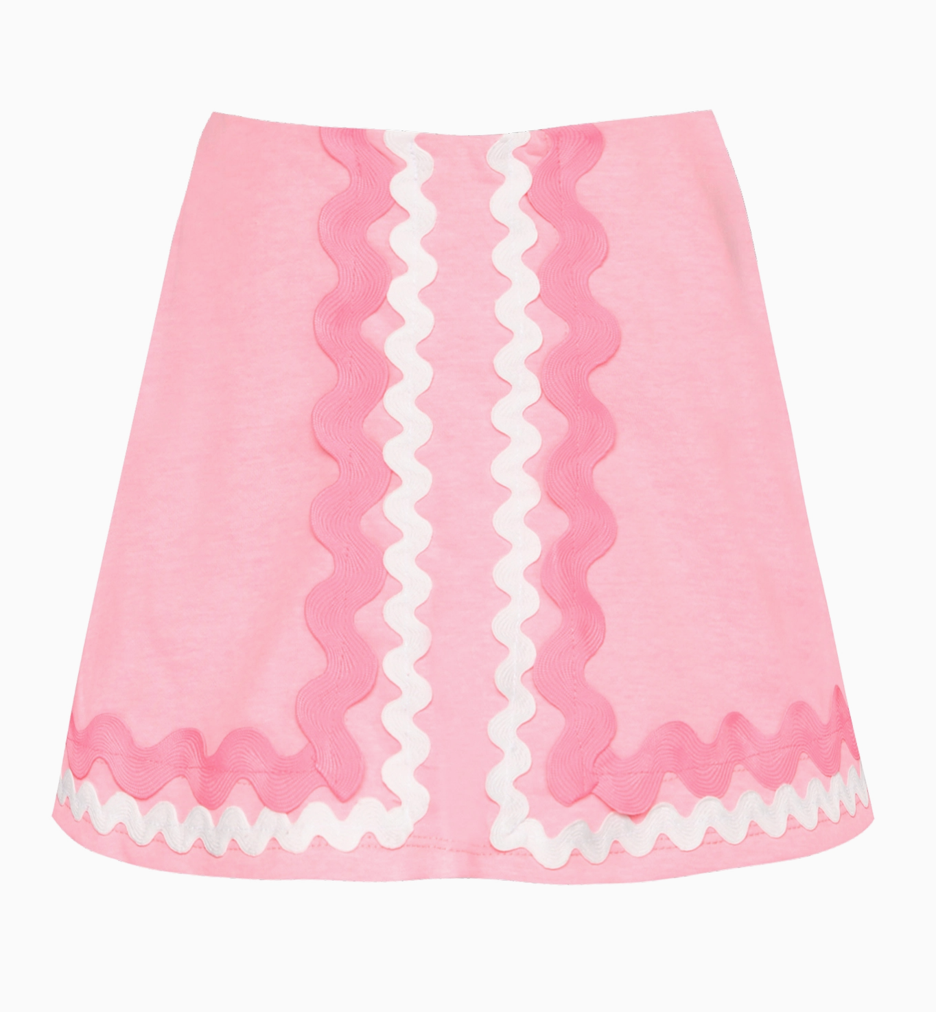 Rick Rack Trimmed Set- Pink