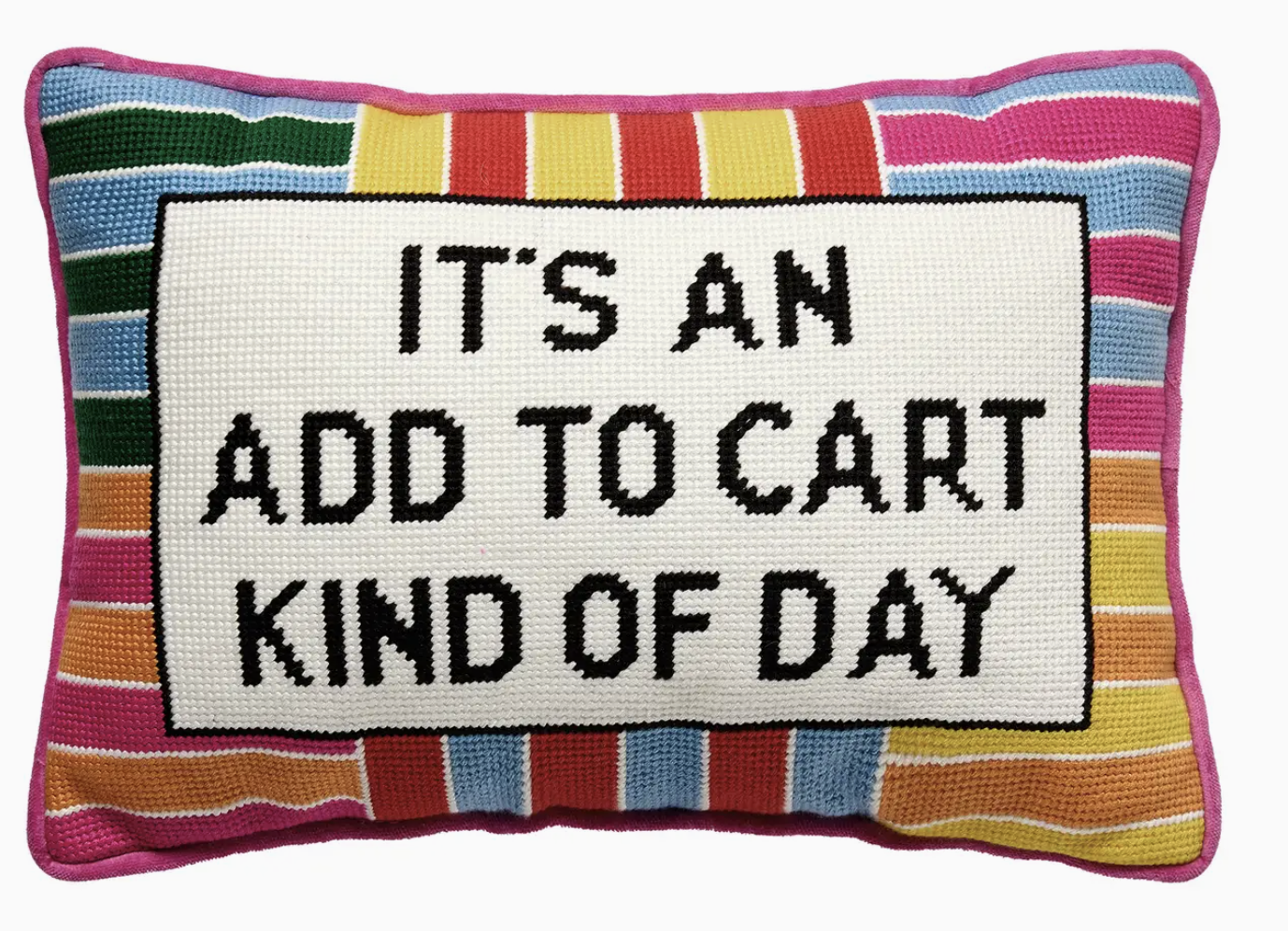 Add To Cart Embroidered Pillow