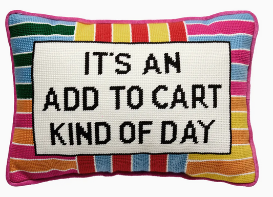 Add To Cart Embroidered Pillow