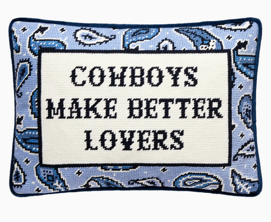 Better Lovers Embroidered Pillow