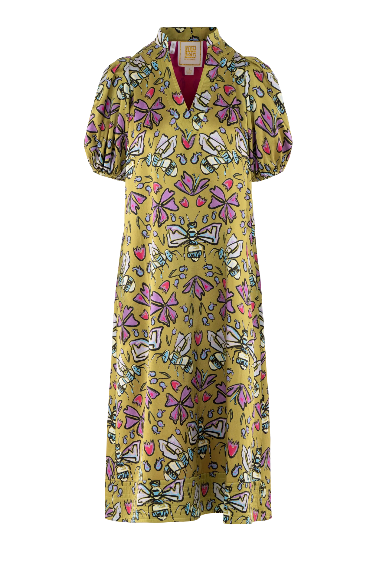 Hampton Dress - Dutch Bee Silk Maxi Dress