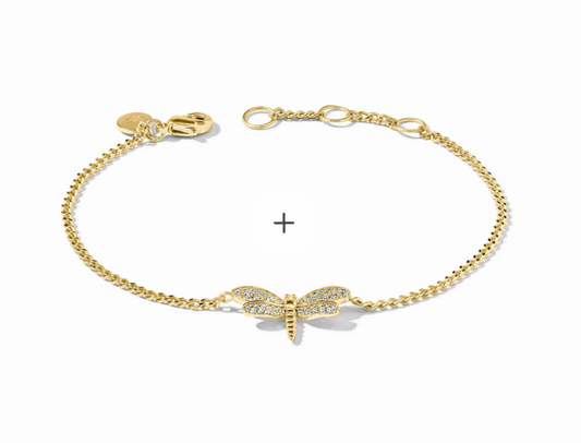 Dragonfly Pavé Delicate Bracelet