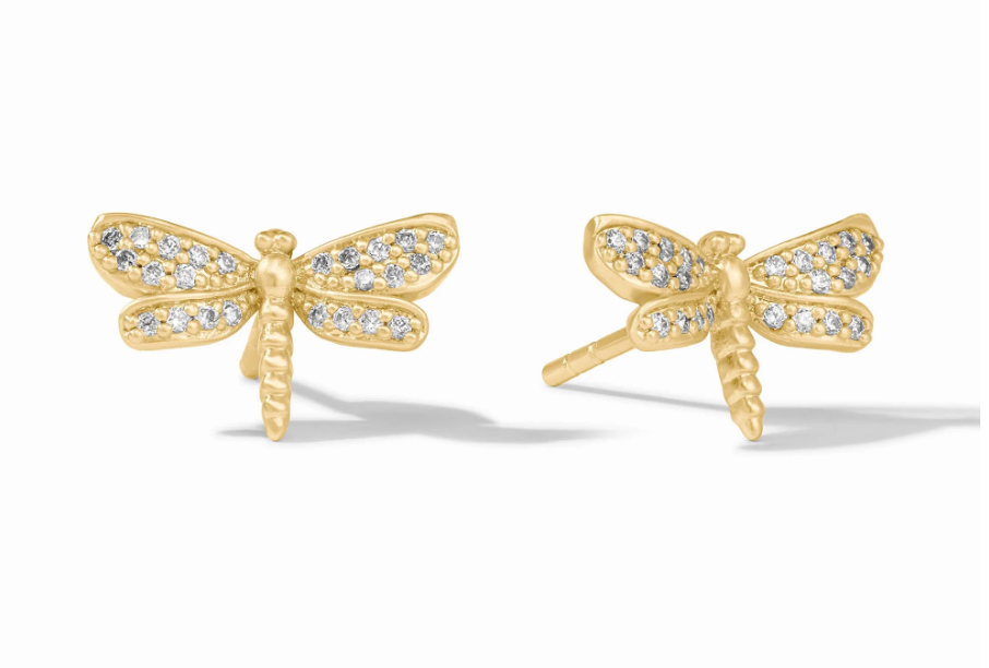 Dragonfly Pavé Stud