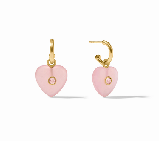 Heart Hoop & Charm Earring