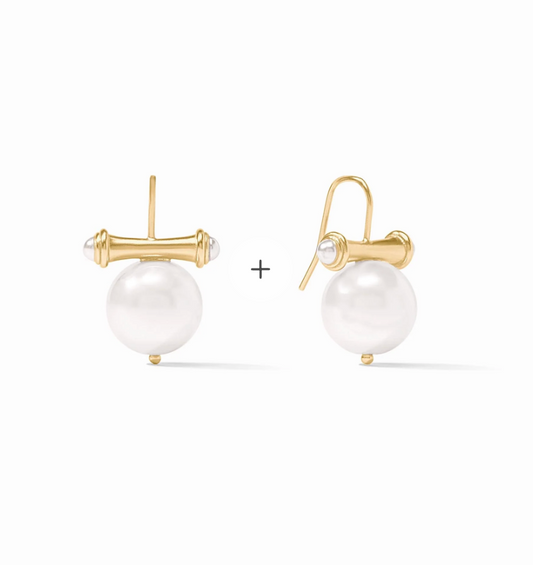 Bamboo Pearl Earring