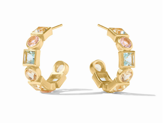 Jolie Hoop - Multi Stone
