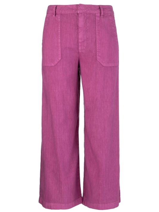 Topaz High Rise Wide Leg Pant with Porkchop Pockets