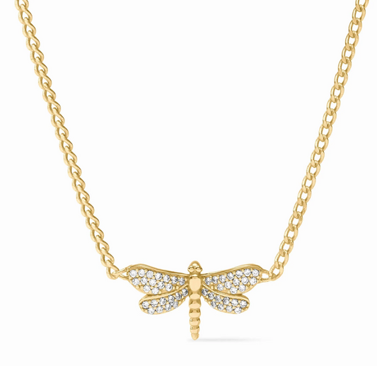 Dragonfly Pavé Delicate Necklace